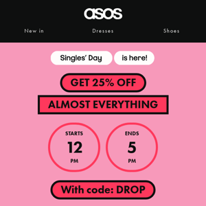 25% off almost everything, but it drops😱