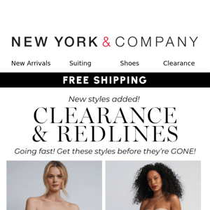 New Styles Added! All Redlines 80% Off + All Clearance 60% Off!