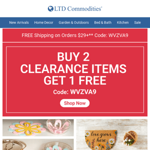 😎 Buy 2 Clearance Items, Get 1 FREE