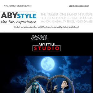 Victor and Emily from Corpse Bride are coming to ABYstyle Studio!