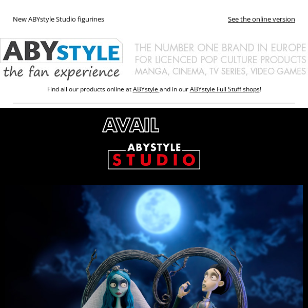 Victor and Emily from Corpse Bride are coming to ABYstyle Studio! - Aby  Style