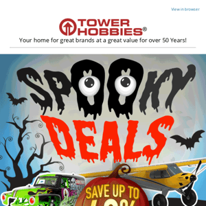 Save up to 40% During the Spooky Deals Sale. 🎃