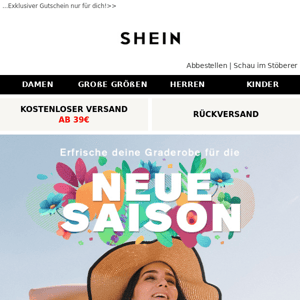 NEUE SEASON! Erfrische deine Garderobe mit neuen Styles und hellen Farben>>