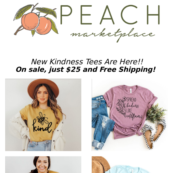 Spread Kindness In Our New Spring Tees!