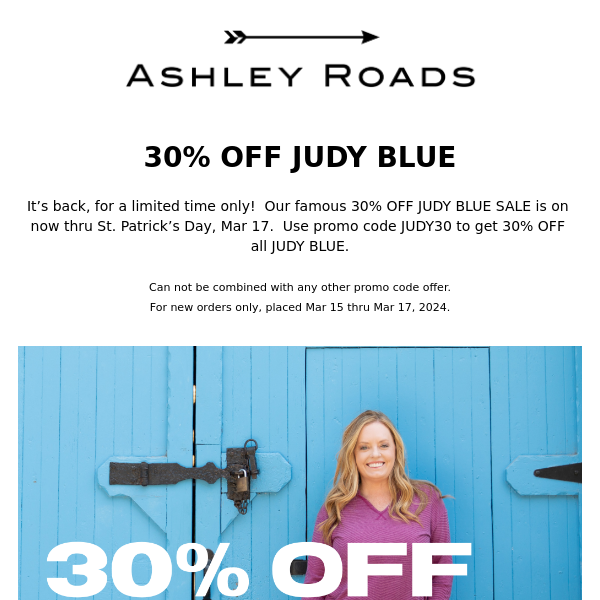 30% OFF JUDY BLUE ✨ 3 DAYS ONLY