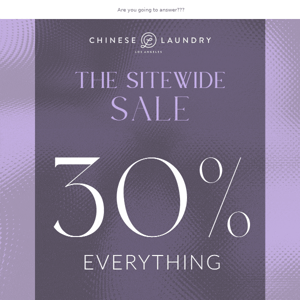 ☎️ The Sitewide Sale Is Calling ☎️