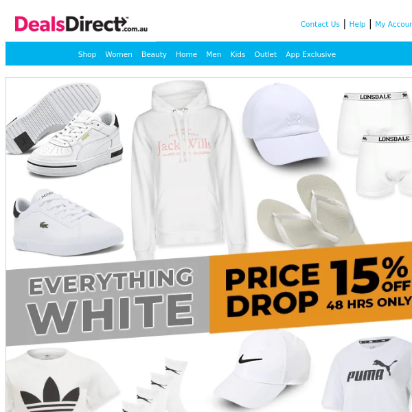 ⚪White Edit: 15% Price Drop, 48 Hours Only!