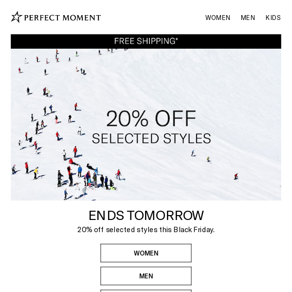 Don't Forget: 20% Off Selected Styles