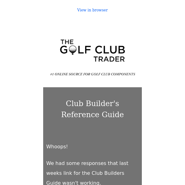 Fixed - Club Builders Reference Guide