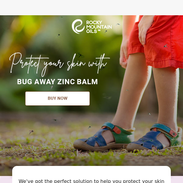 Enjoy the Great Outdoors Bug-Free with Bug Away Zinc Balm