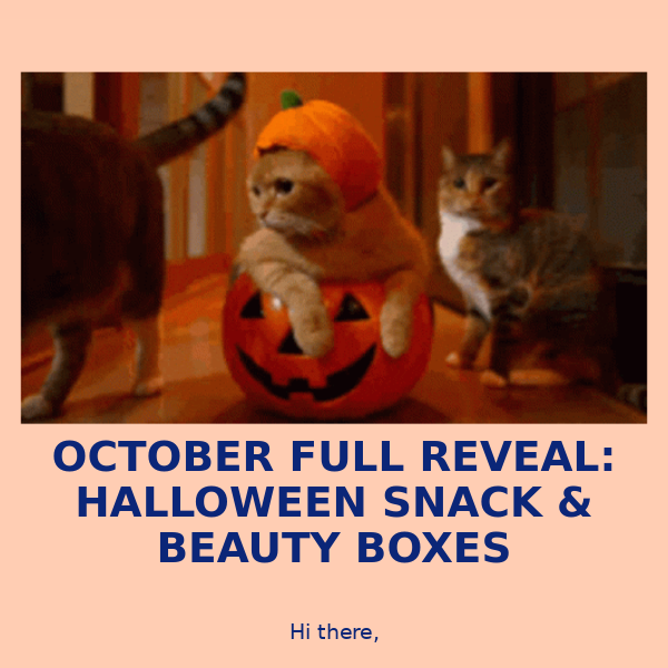 🎃 Halloween snacks & self-care boxes revealed  🎃