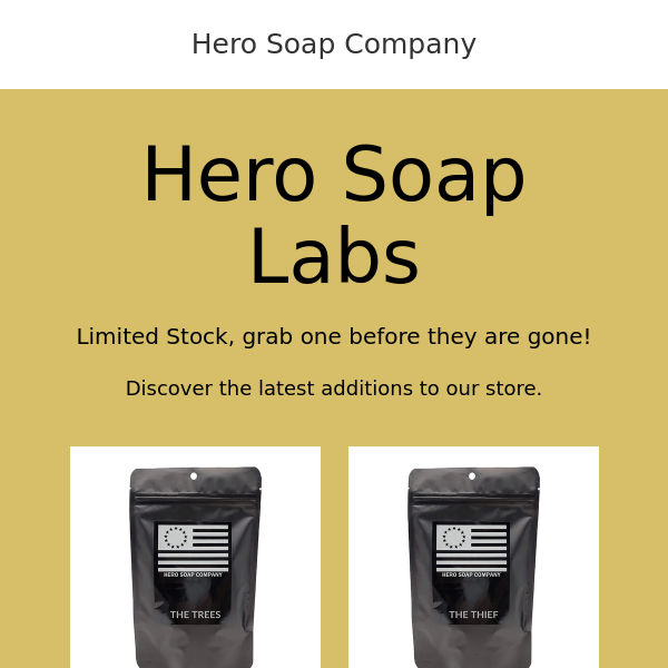 New Limited Run Soap Scents!