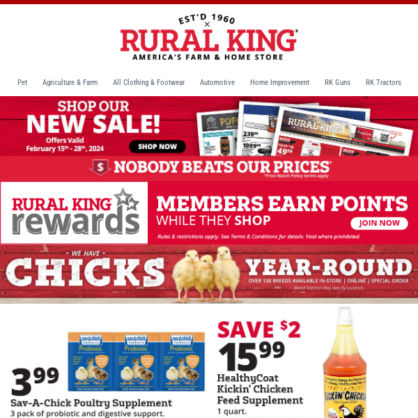 Cluckin' Great Deals! Whether You're Just Getting Started or are a Seasoned Poultry Pro - We've Got You Covered!
