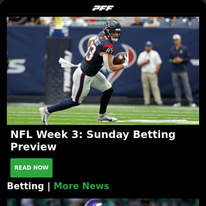 NFL Sunday Betting Preview, Fantasy Start/Sit and Matchups