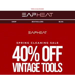 Get 40% OFF All Vintage Hot Tools