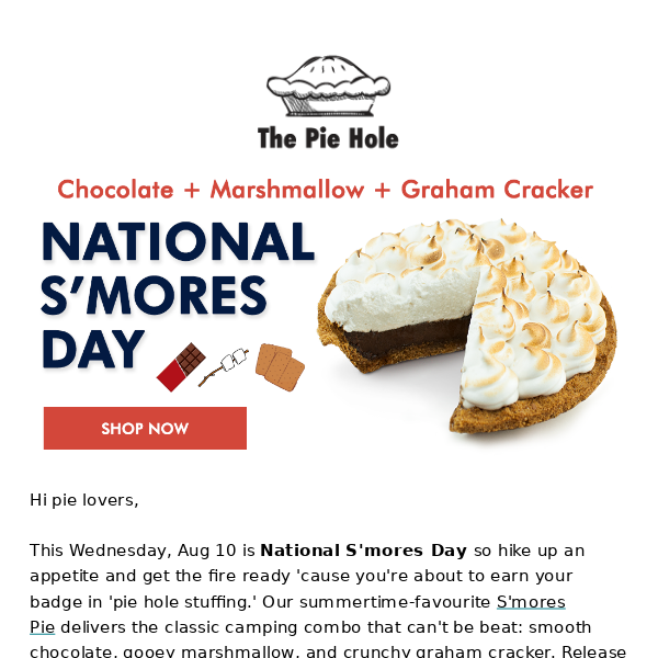 National S'mores Day 🔥🍫🥧