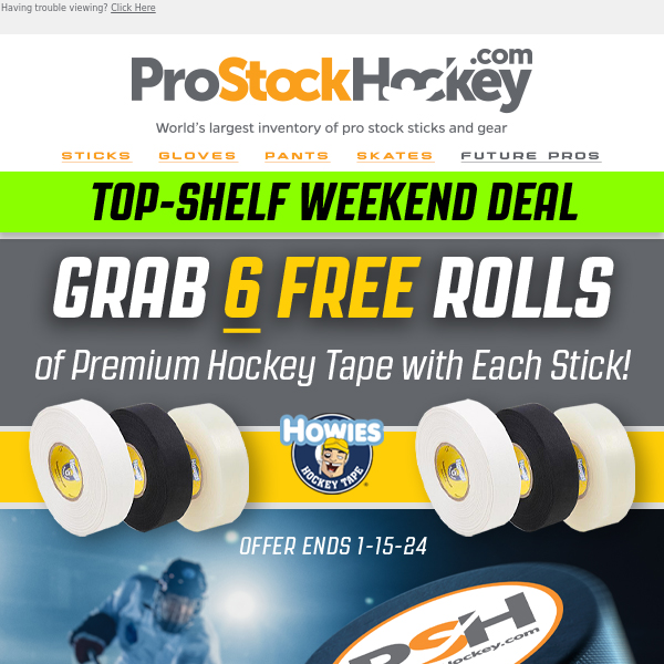 Stick to Savings: 6 Free Rolls of Hockey Tape Offer!