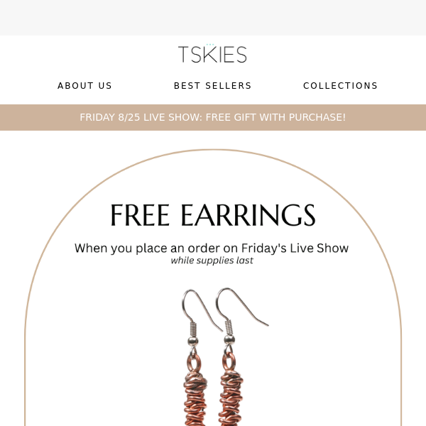 FREE Copper Pine Cone Earrings 🎉