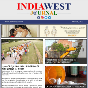 IndiaWest: Today's News, 16 May 2023