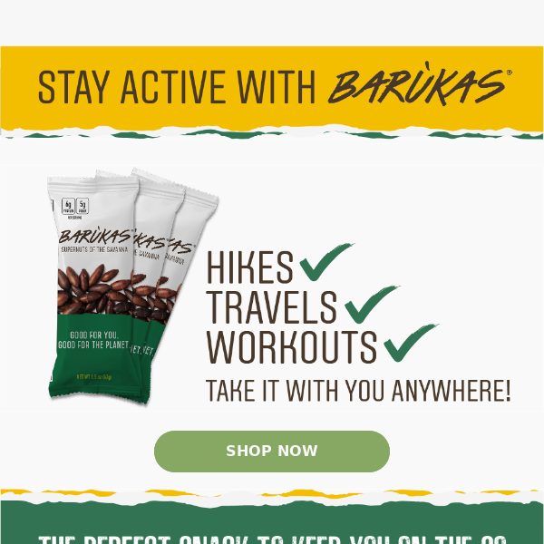 Stay ACTIVE With Barùkas!!🏃💪