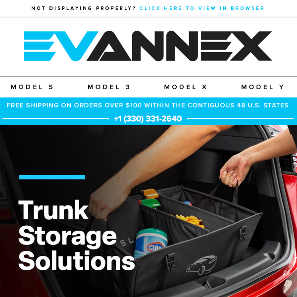 Trunk Storage Solutions for Tesla Owners - EVANNEX Aftermarket Tesla  Accessories