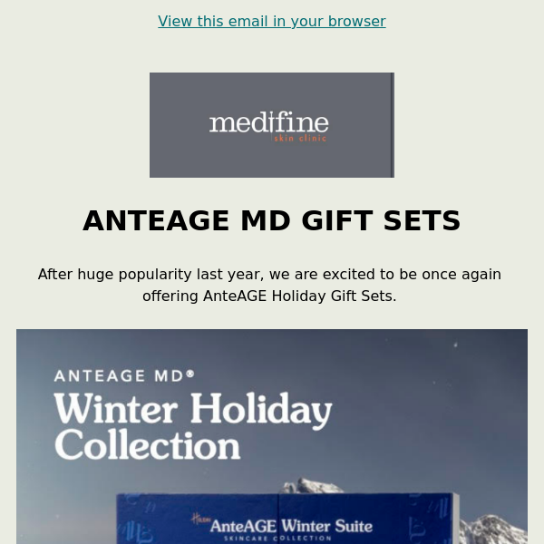 AnteAGE MD Gift Sets have arrived