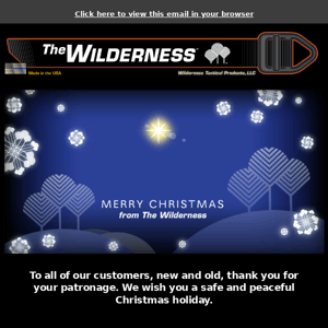 Wilderness Tactical: Merry Christmas from The Wilderness