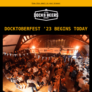 🍻It's Here! Docktoberfest begins TODAY.