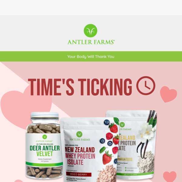 Last Chance! Order now for a healthier Valentine’s Day ❤️