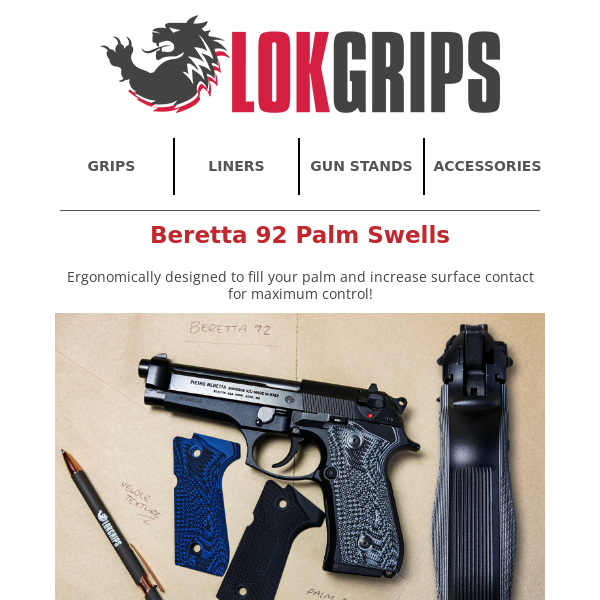 Grip News 😎 CZ Thin Aluminum + G10 & Beretta Palm Swells 😎 - LOK Grips