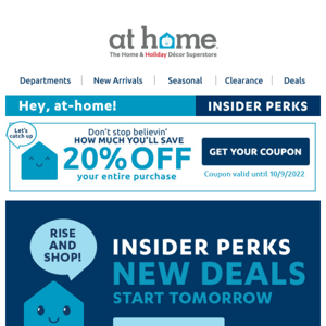 At Home, here's a sneak peek at NEW deals launching tomorrow