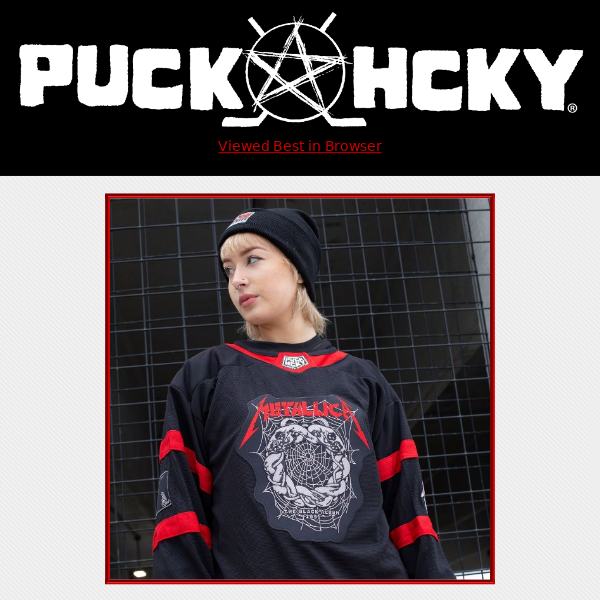 PUCK HCKY - #PANTERAXPUCKHCKY “Stronger Than All” jersey in black