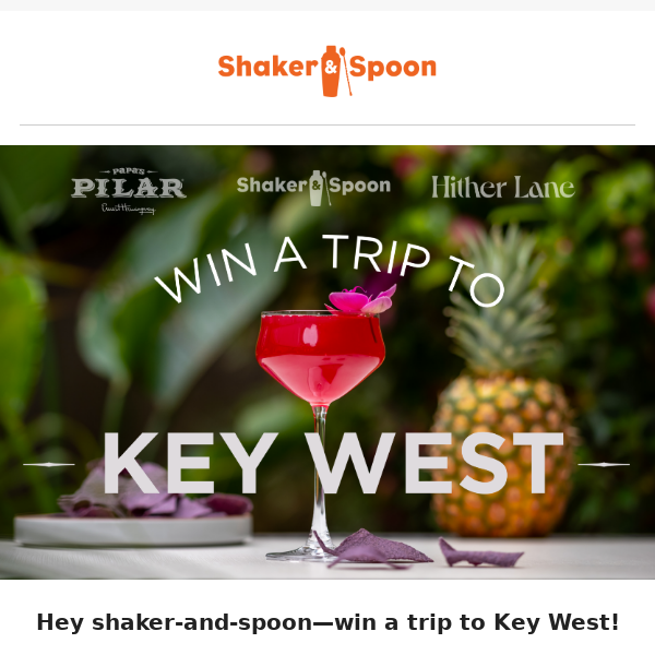 A VIP trip to Key West, tours, cocktail classes & much more! 🏝️