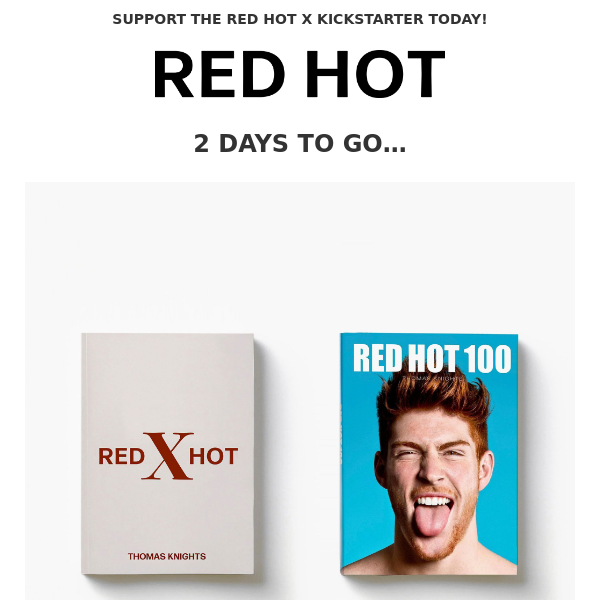 Red Alert: 2 days left to support our new book.