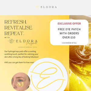 Exclusive Offer or Should We Mention FREE Hydrogel Eye Patch