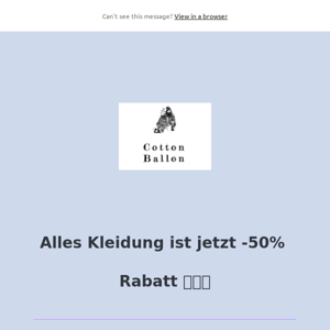 Alles Kleidung ist jetzt -50% Rabatt 🙌🏼🍁