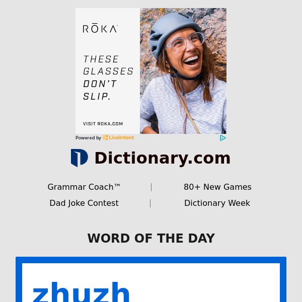 zhuzh | Word of the Day - Dictionary.com