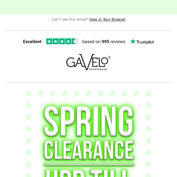 Glöm inte din exklusiva kod som löper ut vid midnatt! 💚 SPRING CLEARANCE 💚