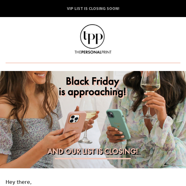 [Reminder] Are you already a VIP this Black Friday?