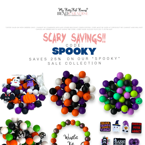 25% OFF: CODE "SPOOKY"