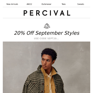 20% OFF September Styles ⛅