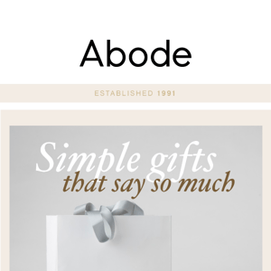 Last Minute Abode Gift Guide | Shop local & save