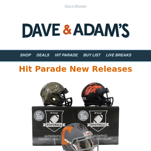 Hit parade 2024 mini helmet