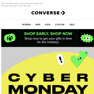 Still looking? We extended Cyber Monday AGAIN just for you