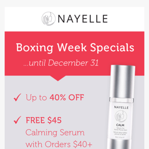 Up to 40% Off + Free $45 Serum ❤️