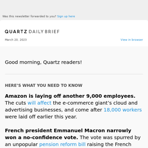 🌏 Amazon layoffs, pt. 2