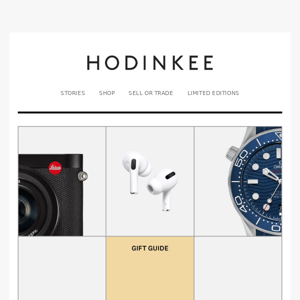 The Hodinkee Gift Guide: Danny Milton's Picks Run The Gamut From Iconic Omega Divers To Iconic Nike Sneakers