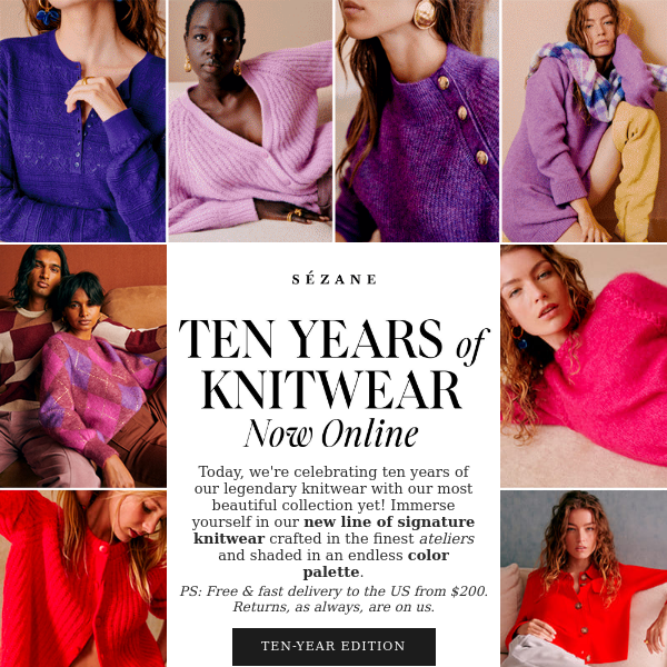 Ten years of our famous Knitwear ❤️