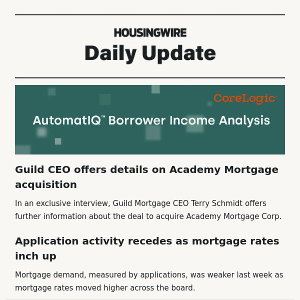 Guild CEO offers details on Academy Mortgage acquisition