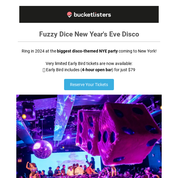 🪩 EPIC Disco-Themed New Year's Eve Party Coming to New York